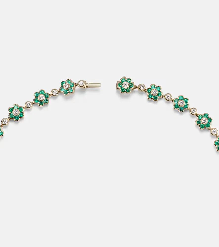 Anita Ko Flora Small 18kt gold choker with emeralds and diamonds | Thumbnail 2 Anita Ko Flora Small 18kt gold choker with emeralds and diamonds | Thumbnail 2