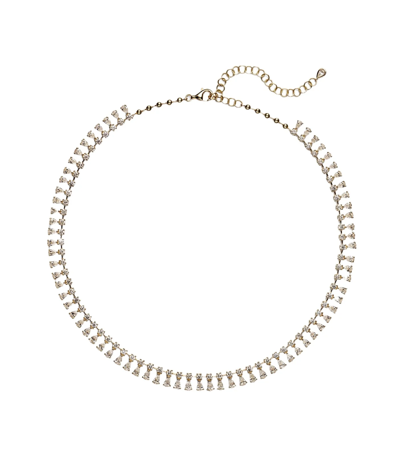 18kt gold necklace with diamonds 18kt gold necklace with diamonds
