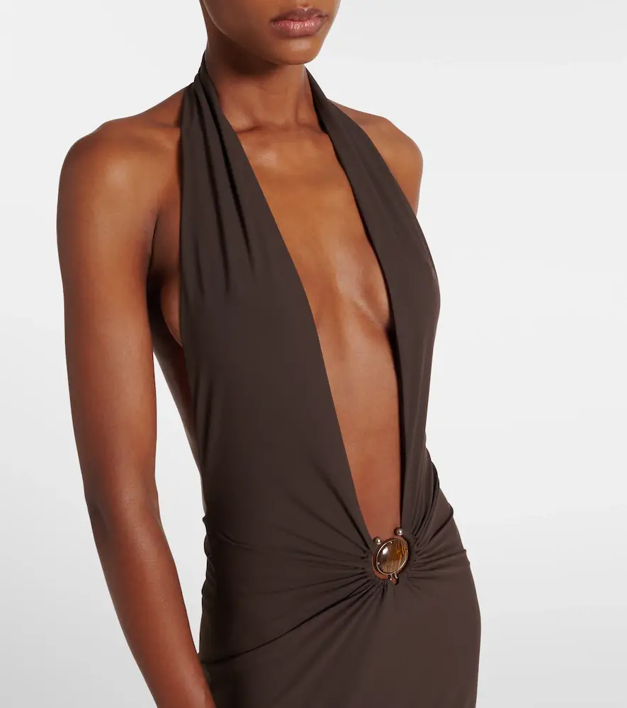 Christopher Esber Embellished halterneck maxi dress | Thumbnail 4