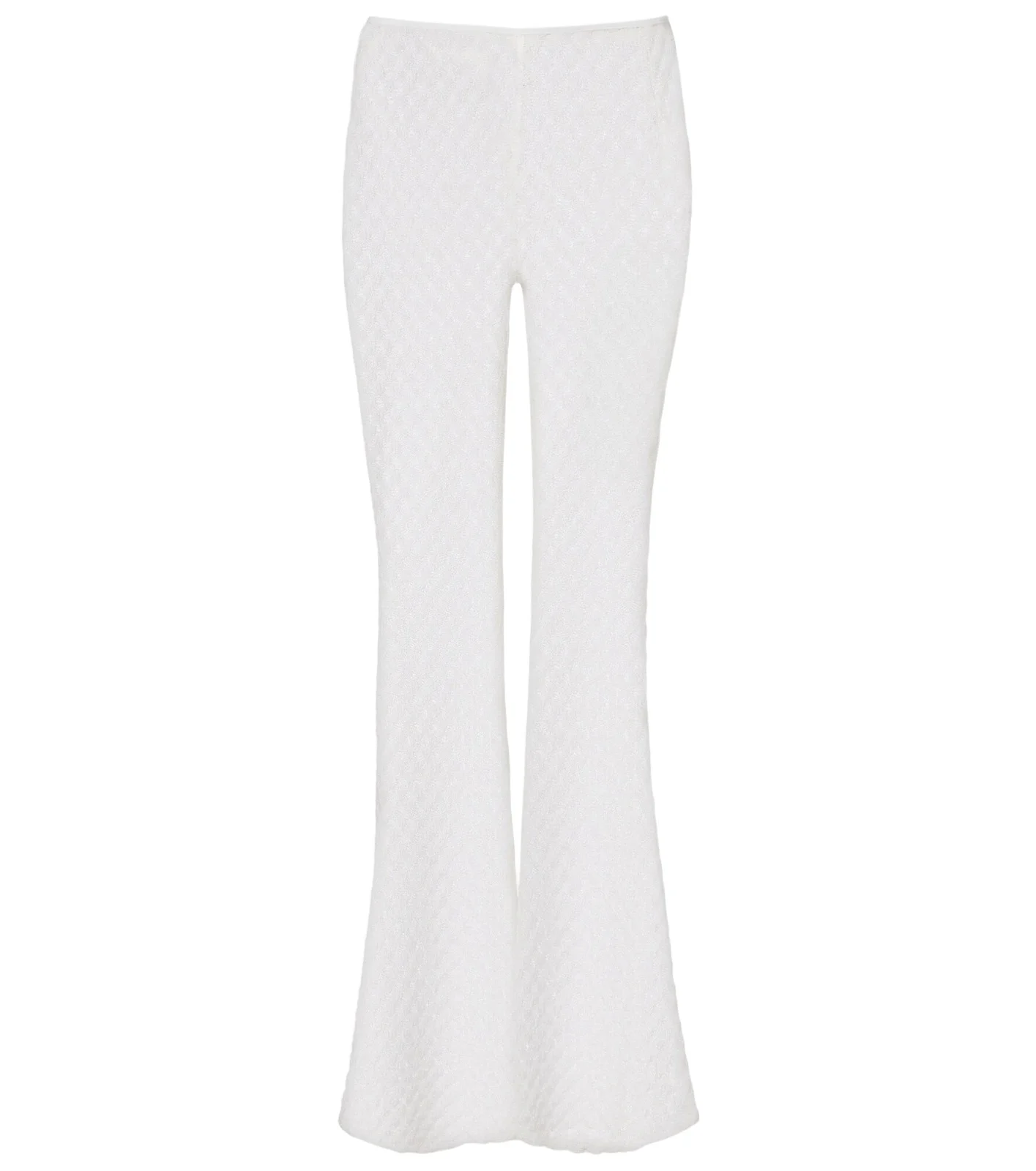 Open-knit lamé wide-leg pants Open-knit lamé wide-leg pants