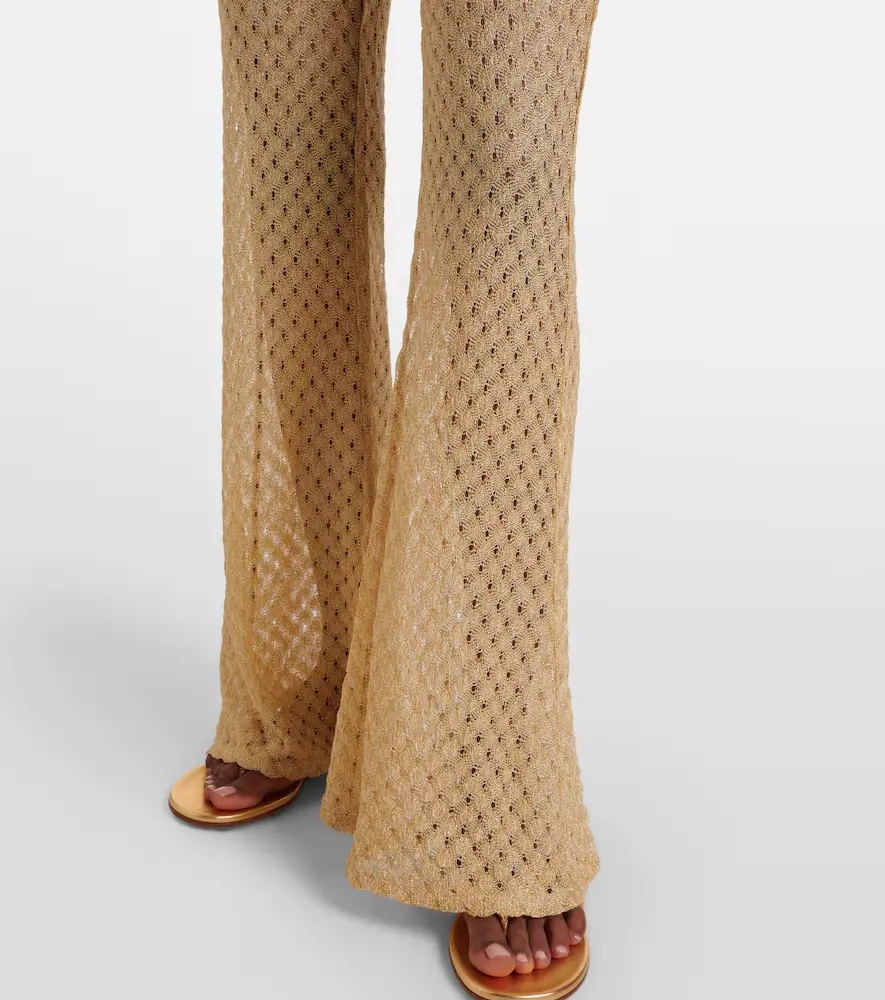 Missoni Open-knit lamé flared pants | Thumbnail 2 Missoni Open-knit lamé flared pants | Thumbnail 2