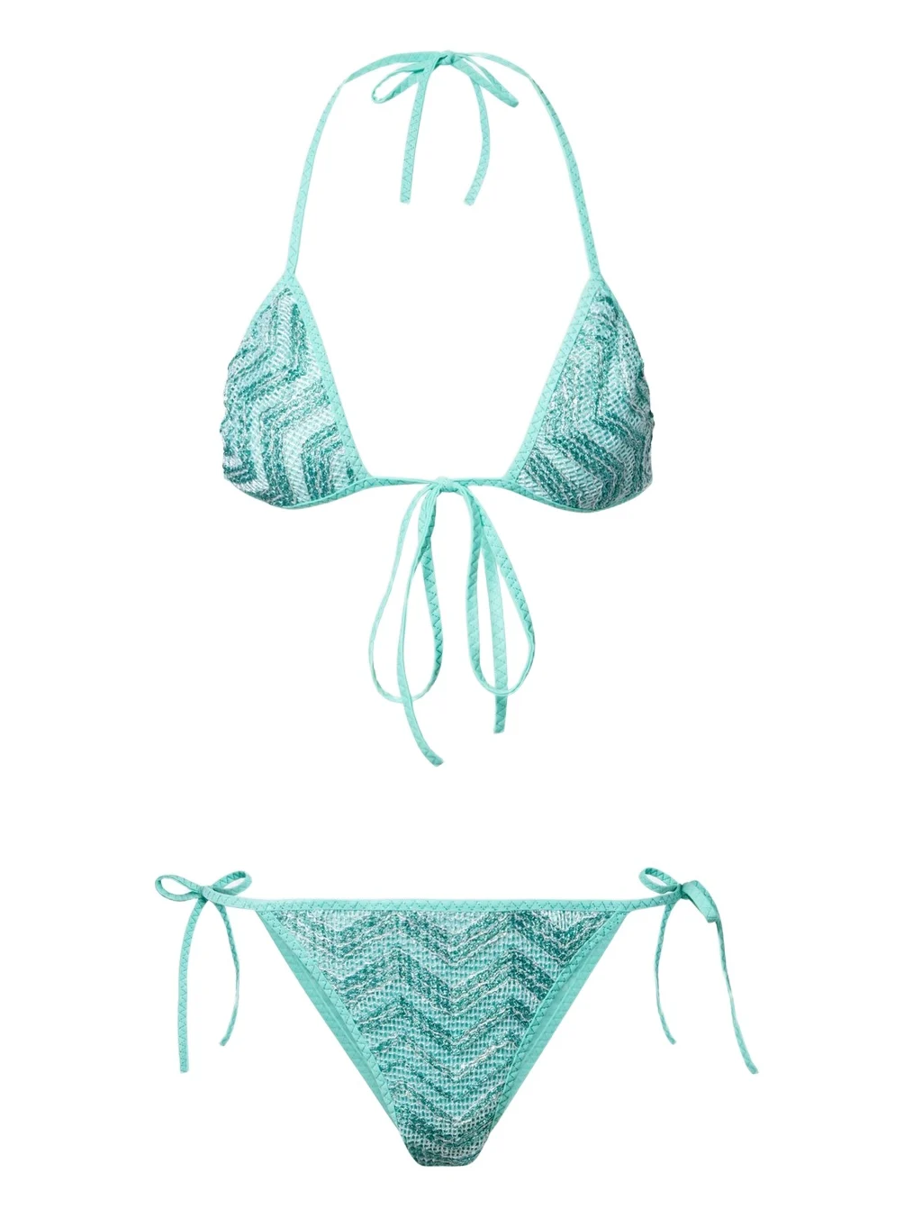 Zigzag lamé bikini top Zigzag lamé bikini top