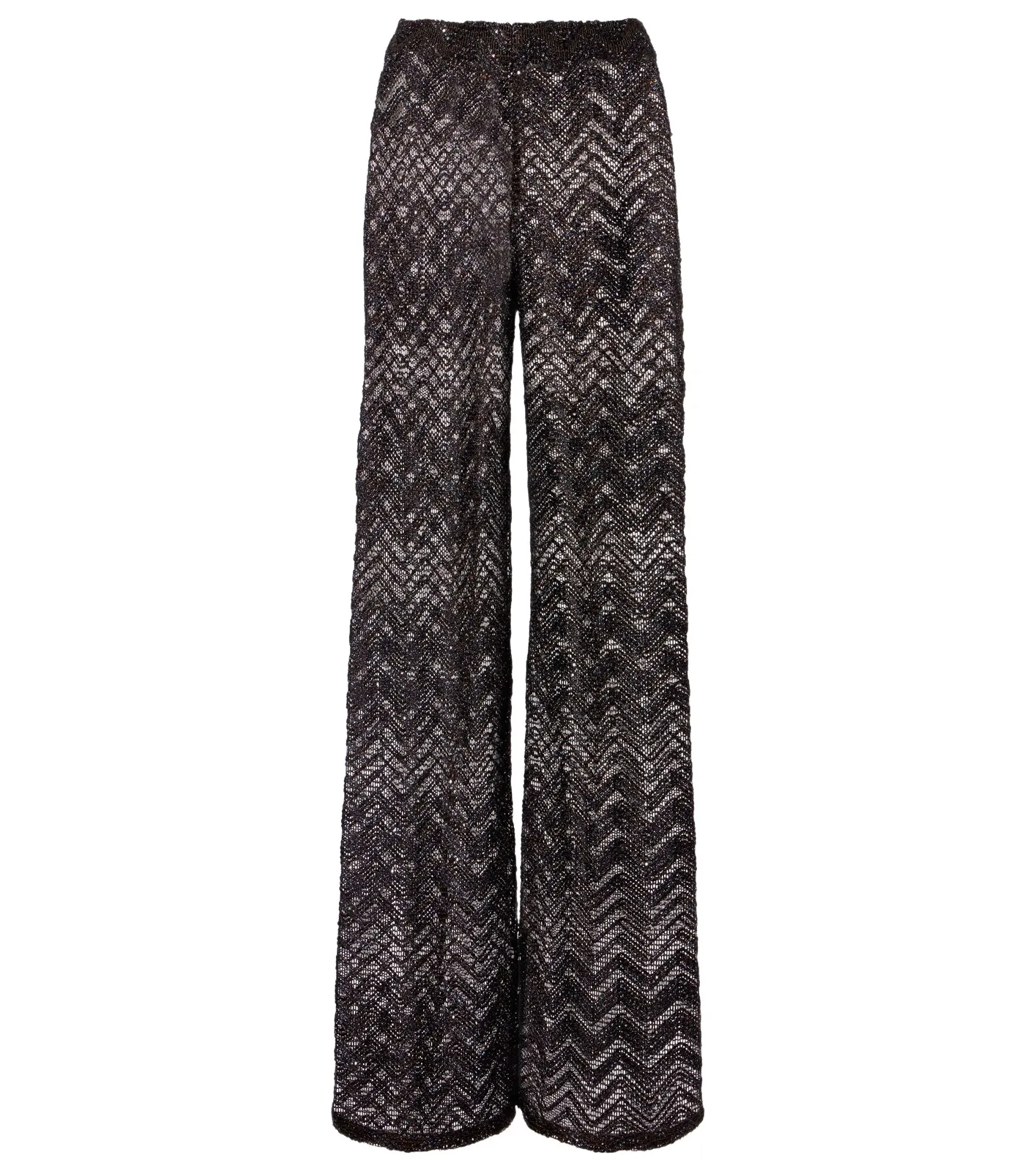Open-knit wide-leg pants Open-knit wide-leg pants