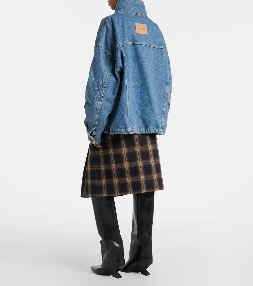 The Attico Plaid pleated cotton midi skirt | Thumbnail 3 The Attico Plaid pleated cotton midi skirt | Thumbnail 3
