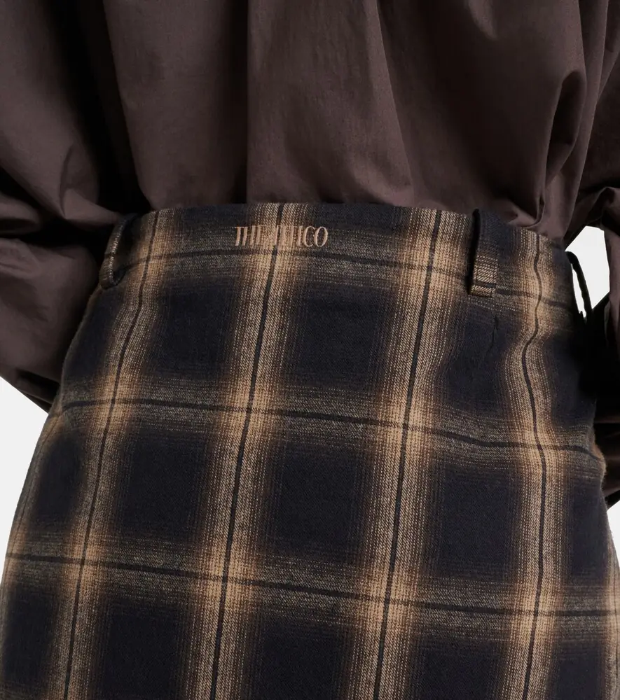 The Attico Plaid pleated cotton midi skirt | Thumbnail 4 The Attico Plaid pleated cotton midi skirt | Thumbnail 4