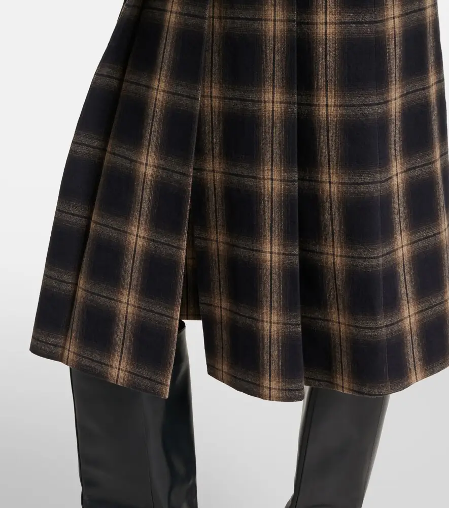 The Attico Plaid pleated cotton midi skirt | Thumbnail 5 The Attico Plaid pleated cotton midi skirt | Thumbnail 5