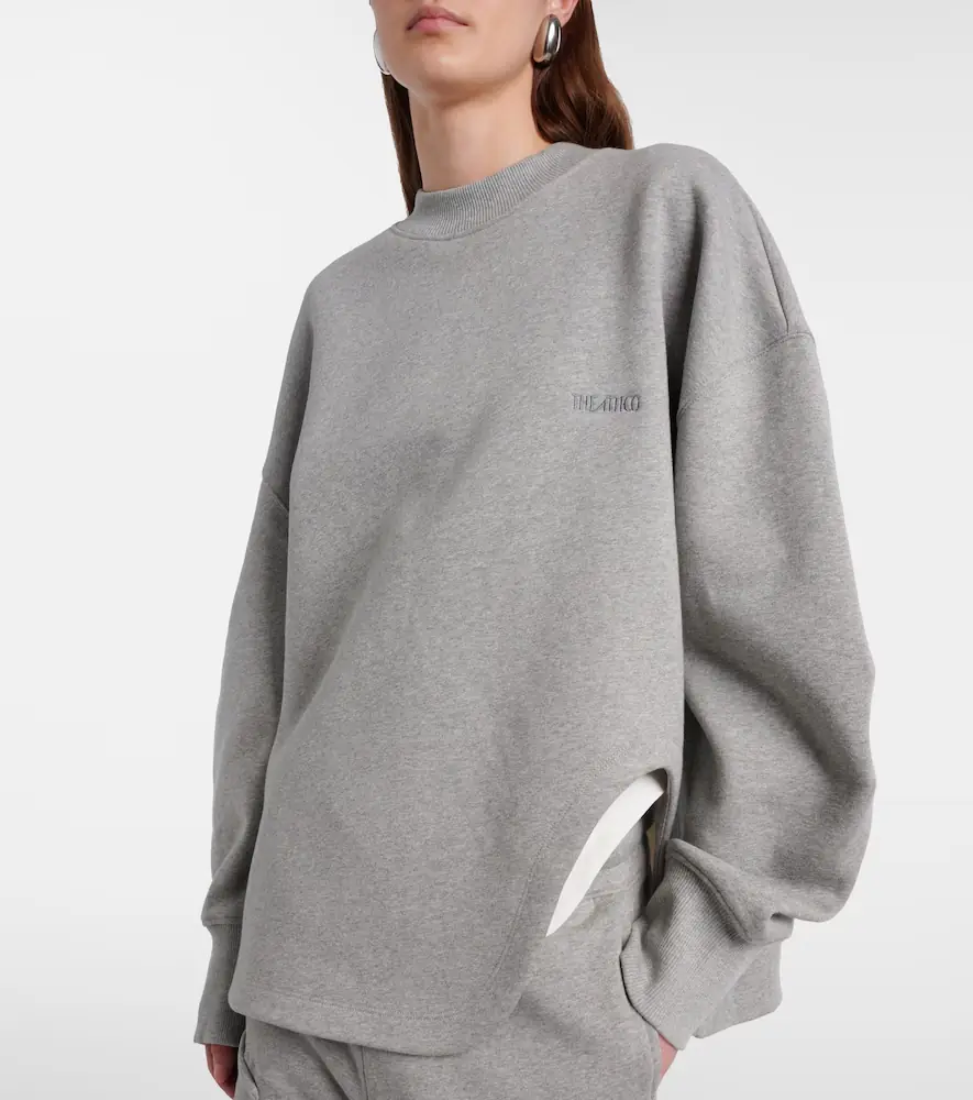The Attico Oversized cotton jersey sweatshirt | Thumbnail 2