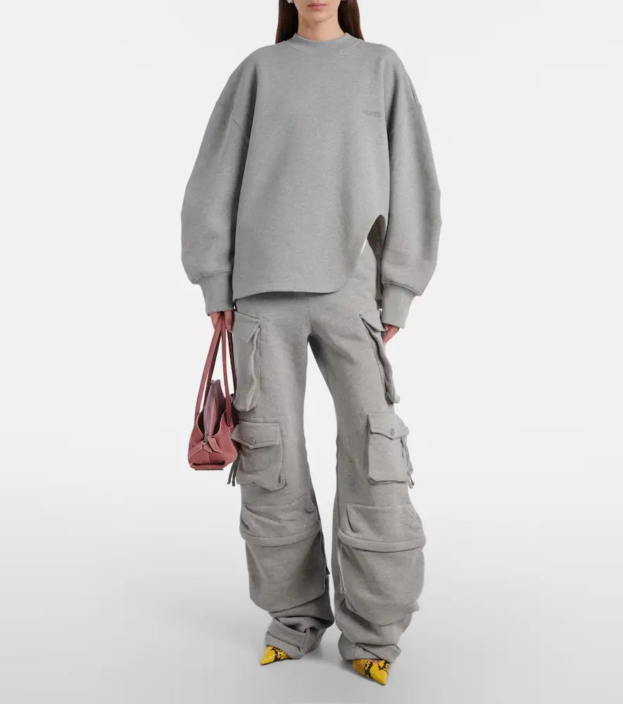 The Attico Oversized cotton jersey sweatshirt | Thumbnail 6