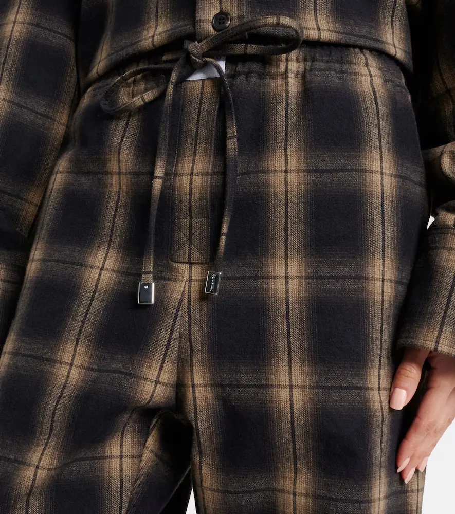 The Attico Checked cotton sweatpants | Thumbnail 3
