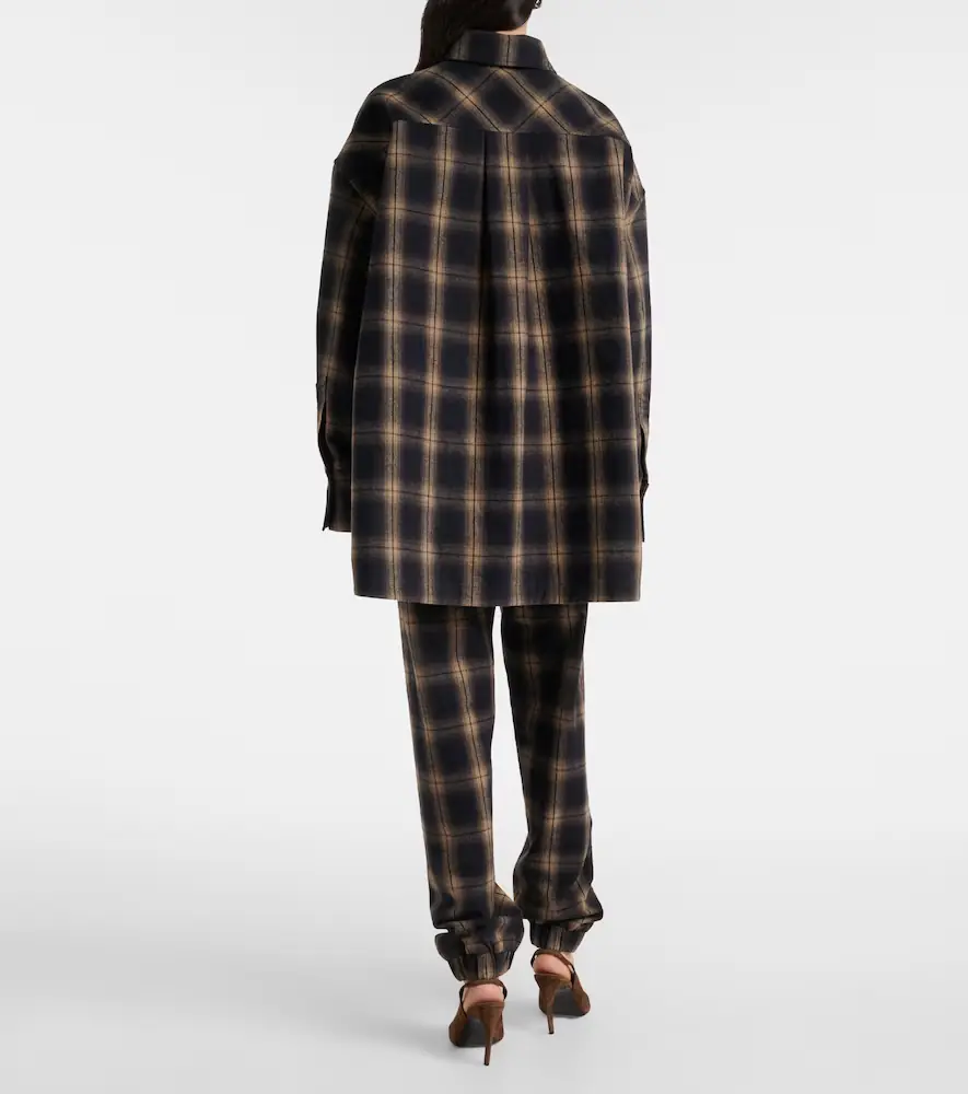 The Attico Checked cotton sweatpants | Thumbnail 4