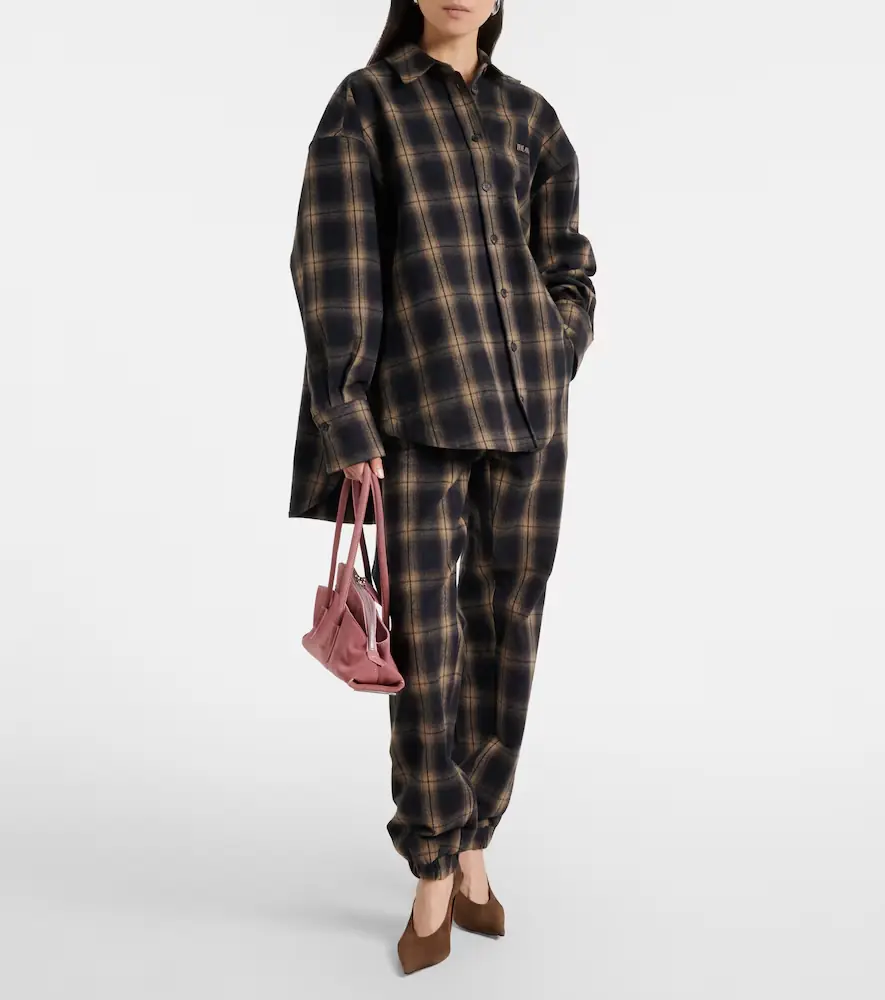 The Attico Checked cotton sweatpants | Thumbnail 6