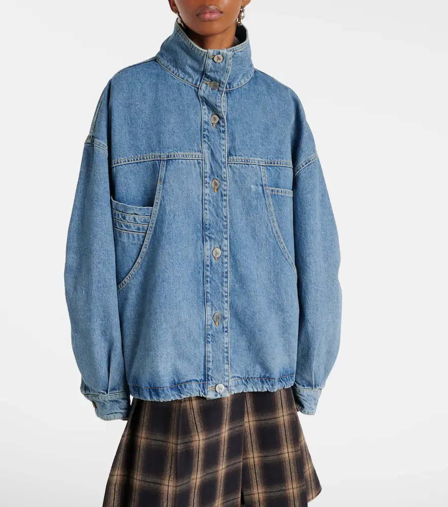 The Attico Oversized denim bomber jacket | Thumbnail 4 The Attico Oversized denim bomber jacket | Thumbnail 4