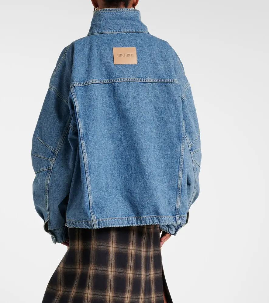 The Attico Oversized denim bomber jacket | Thumbnail 6 The Attico Oversized denim bomber jacket | Thumbnail 6