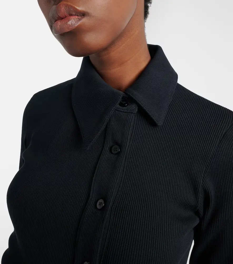 The Attico Ribbed-knit cotton jersey top | Thumbnail 2 The Attico Ribbed-knit cotton jersey top | Thumbnail 2