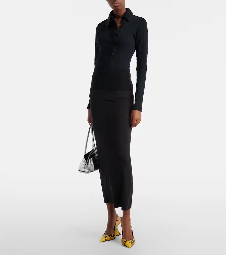 The Attico Ribbed-knit cotton jersey top | Thumbnail 3 The Attico Ribbed-knit cotton jersey top | Thumbnail 3