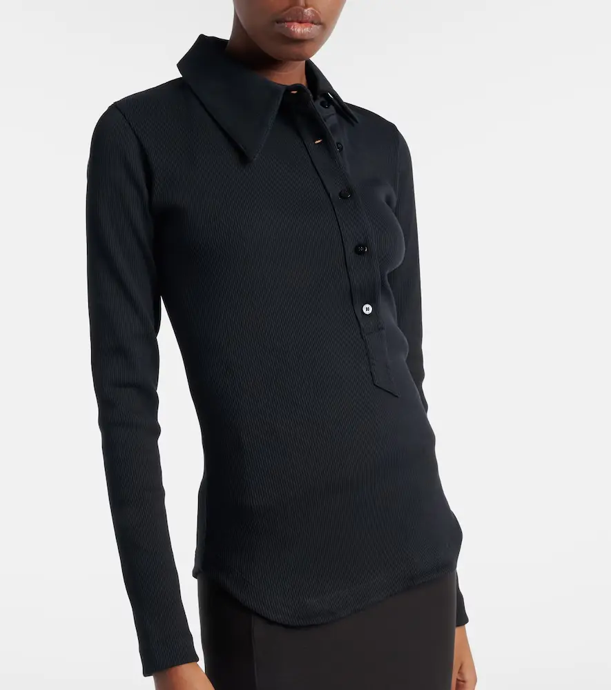 The Attico Ribbed-knit cotton jersey top | Thumbnail 4 The Attico Ribbed-knit cotton jersey top | Thumbnail 4