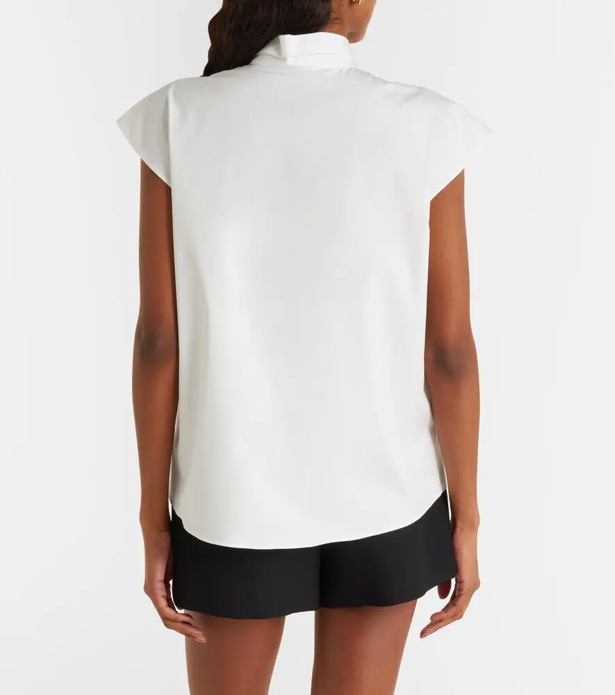 Valentino Garavani Guipure lace-trimmed cotton poplin shirt | Thumbnail 4 Valentino Garavani Guipure lace-trimmed cotton poplin shirt | Thumbnail 4
