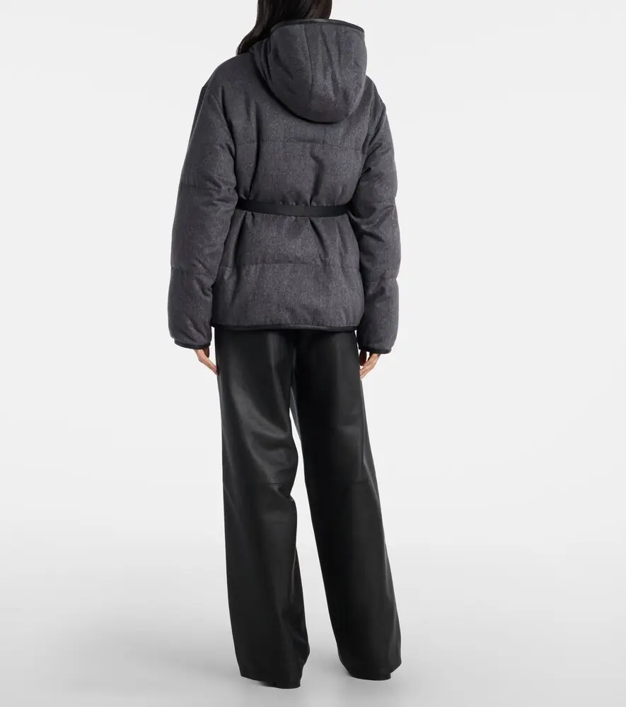 Tod's Belted hooded padded cashmere jacket | Thumbnail 3