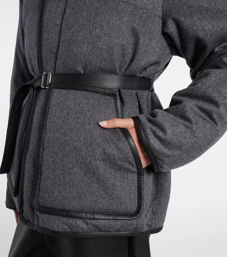 Tod's Belted hooded padded cashmere jacket | Thumbnail 4