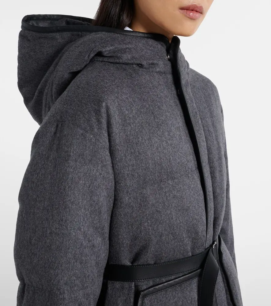 Tod's Belted hooded padded cashmere jacket | Thumbnail 5