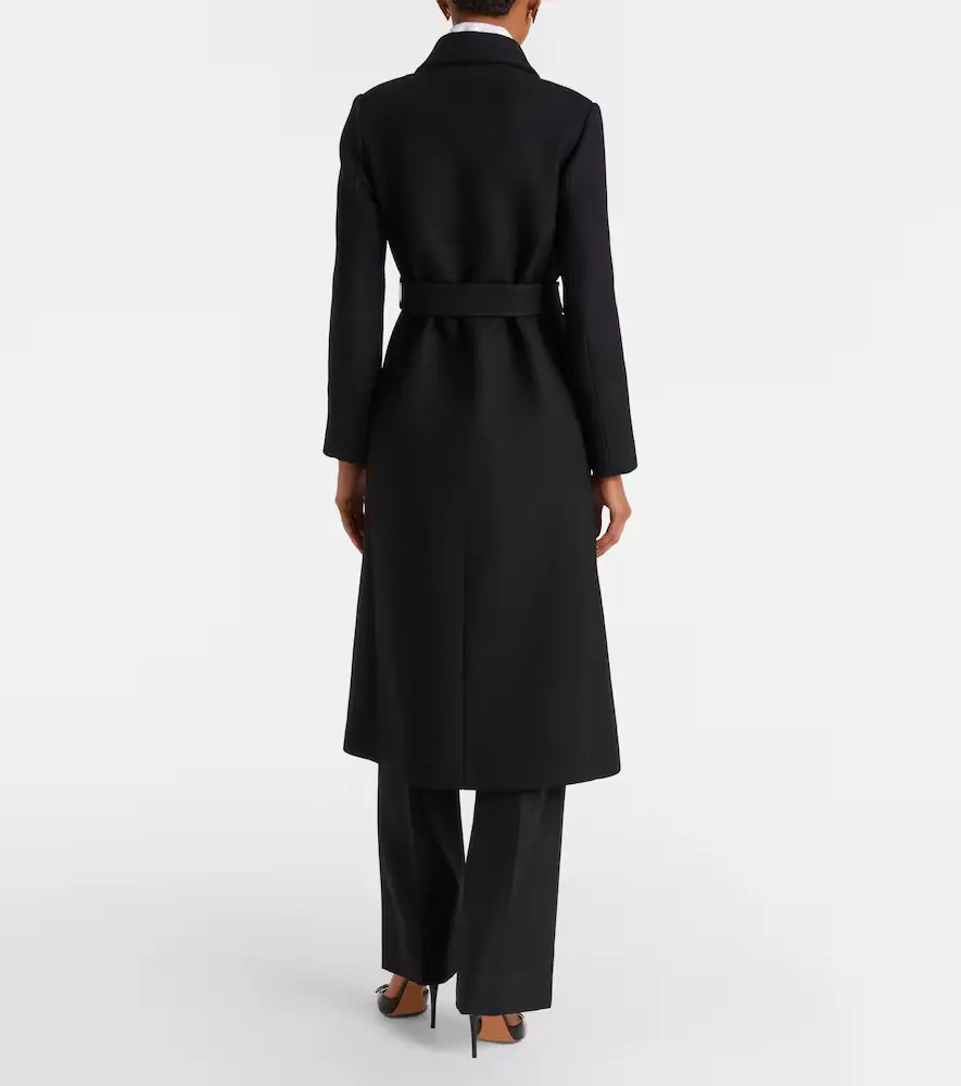 Valentino Garavani VGold belted wool and silk coat | Thumbnail 6 Valentino Garavani VGold belted wool and silk coat | Thumbnail 6