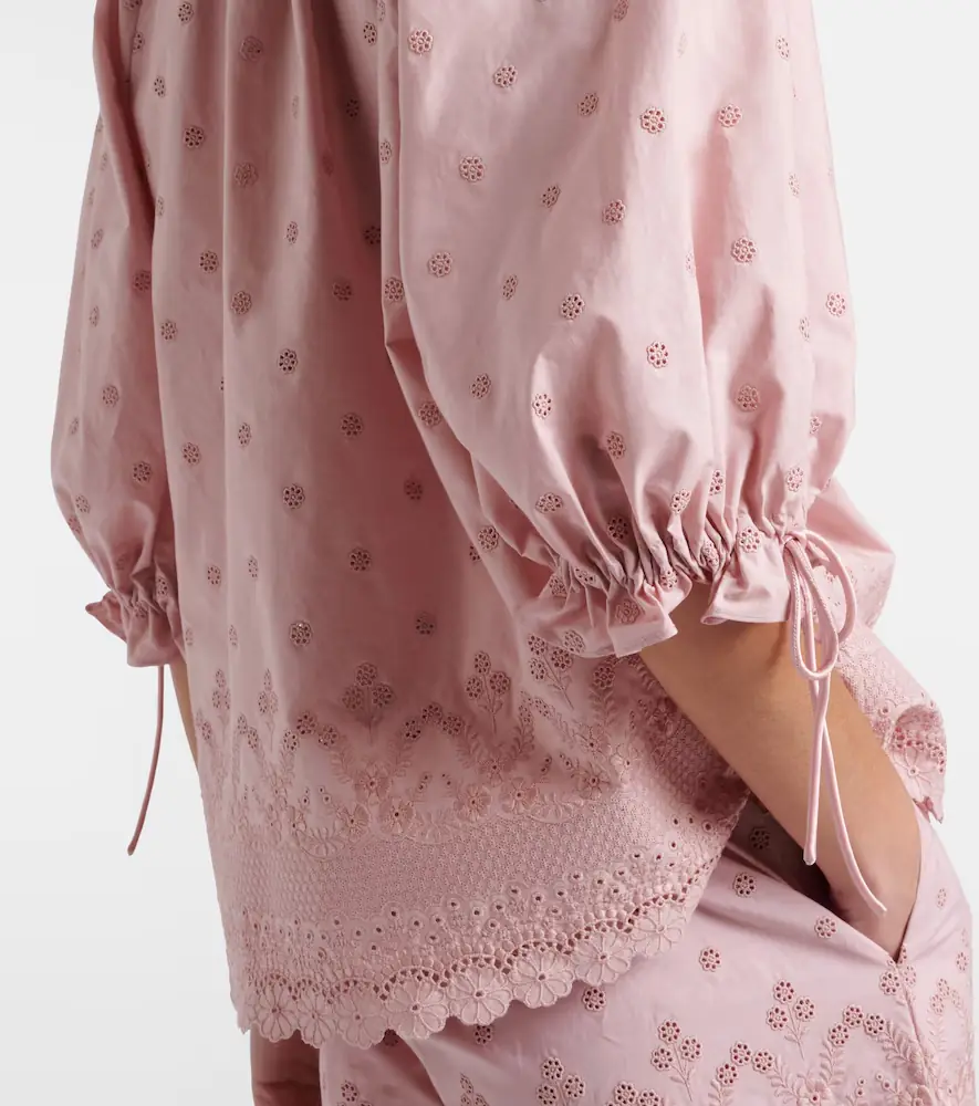 Valentino Broderie anglaise cotton blouse | Thumbnail 2 Valentino Broderie anglaise cotton blouse | Thumbnail 2