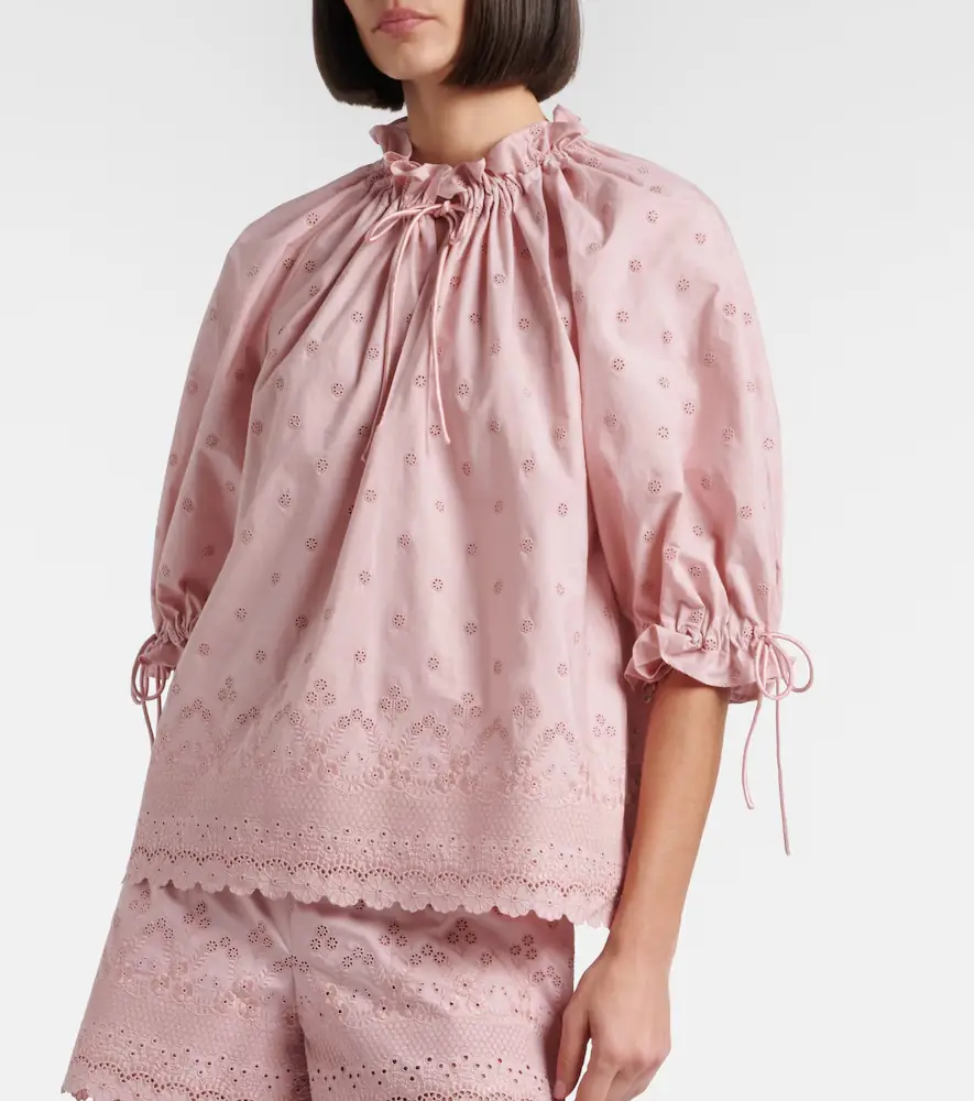 Valentino Broderie anglaise cotton blouse | Thumbnail 5 Valentino Broderie anglaise cotton blouse | Thumbnail 5