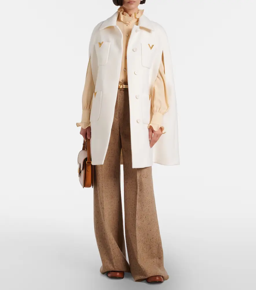 Valentino Garavani VGold wool cape | Thumbnail 5 Valentino Garavani VGold wool cape | Thumbnail 5