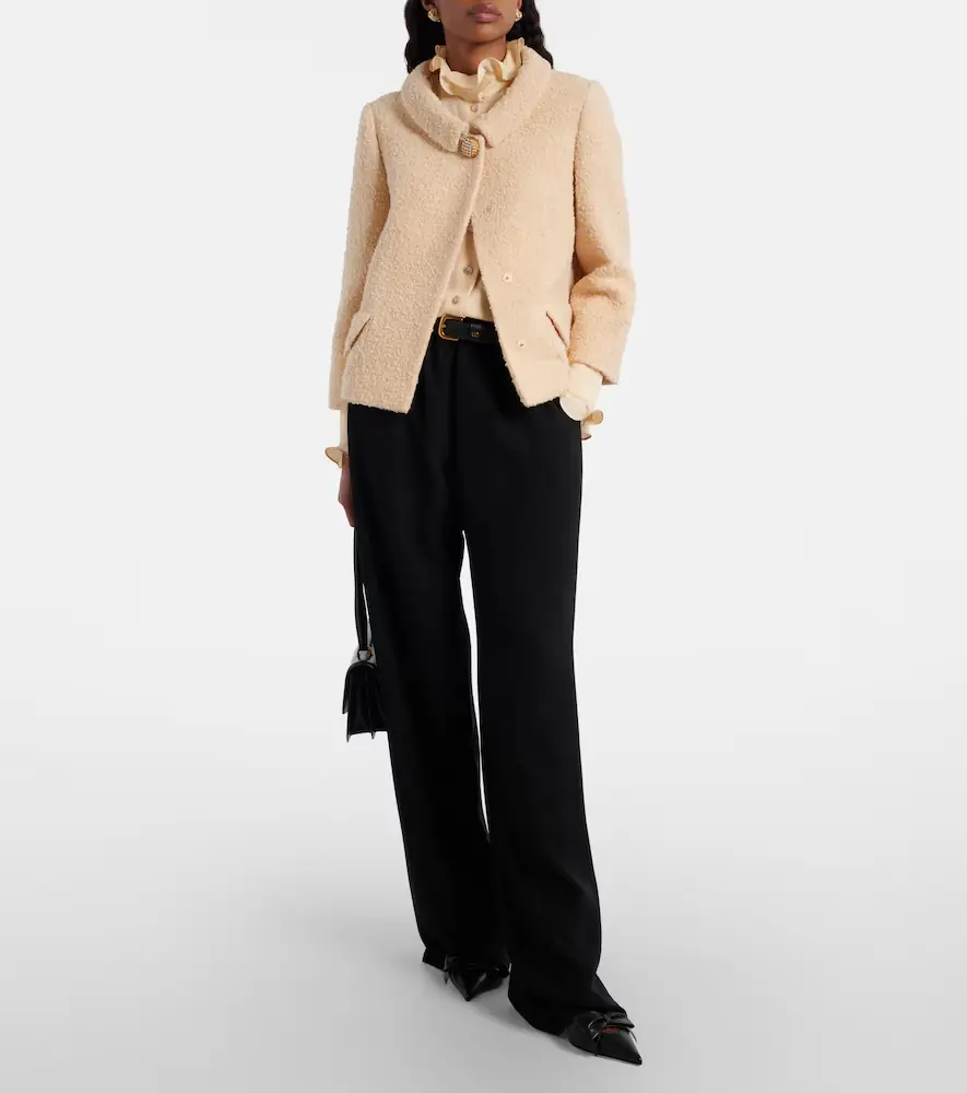 Valentino Garavani Embellished wool-blend tweed jacket | Thumbnail 2