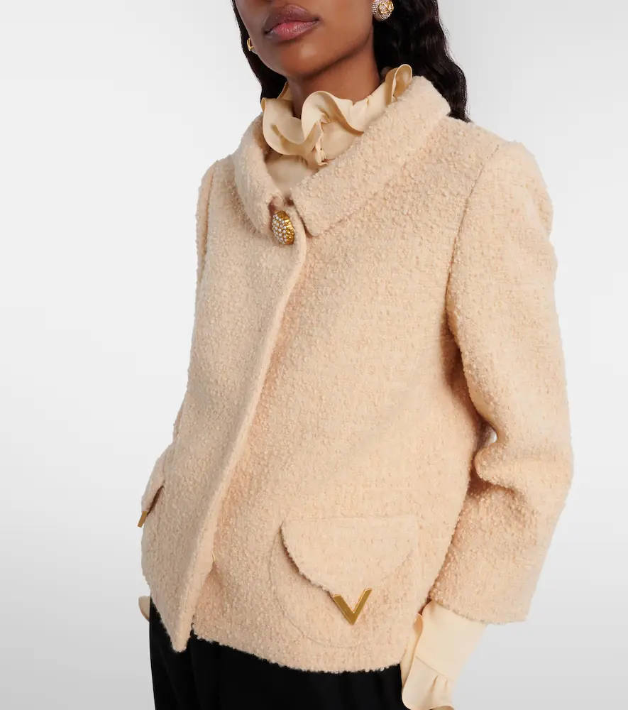 Valentino Garavani Embellished wool-blend tweed jacket | Thumbnail 3