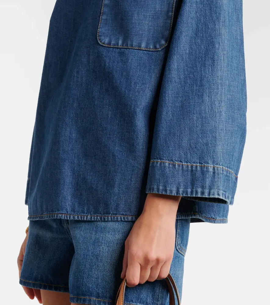 Valentino Garavani VGold chambray top | Thumbnail 2