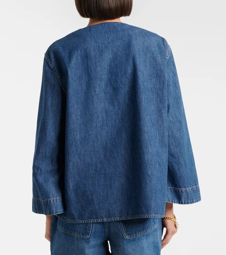 Valentino Garavani VGold chambray top | Thumbnail 6