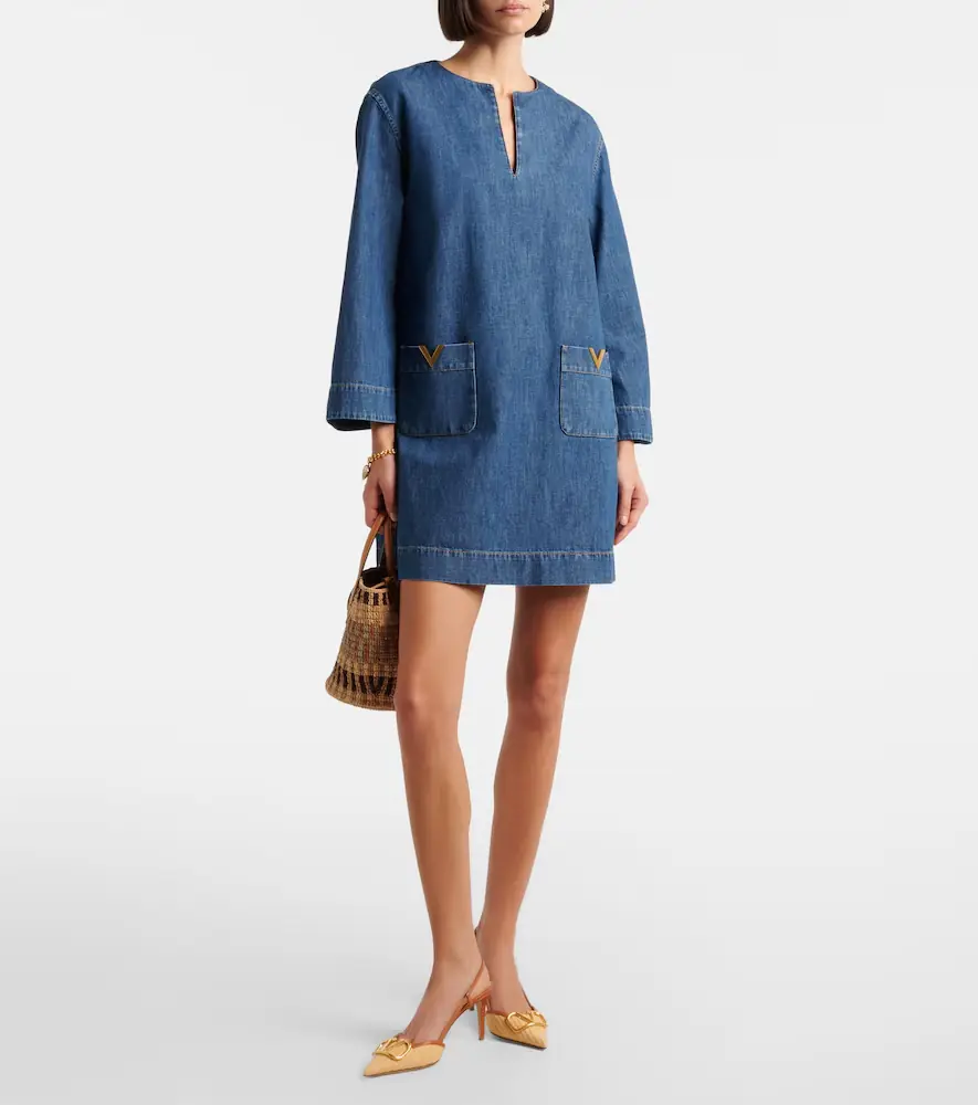 Valentino Garavani VGold chambray minidress | Thumbnail 2