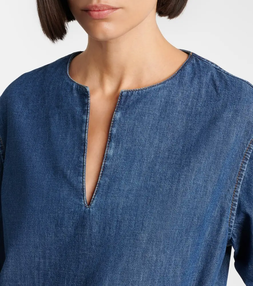 Valentino Garavani VGold chambray minidress | Thumbnail 3