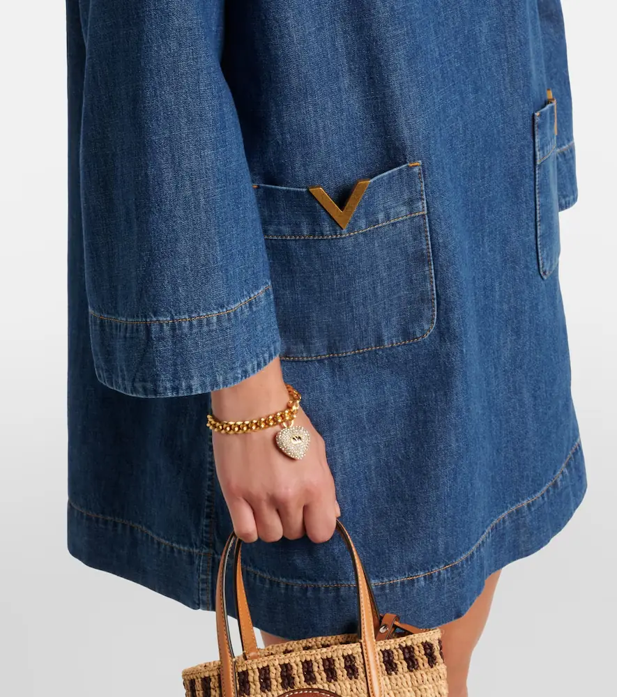Valentino Garavani VGold chambray minidress | Thumbnail 4