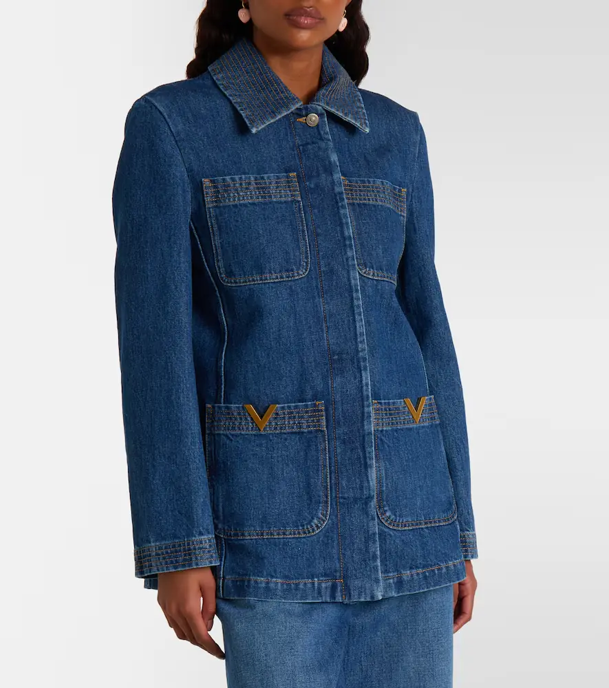 Valentino Garavani VGold denim field jacket | Thumbnail 5