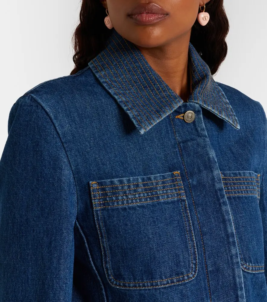 Valentino Garavani VGold denim field jacket | Thumbnail 6