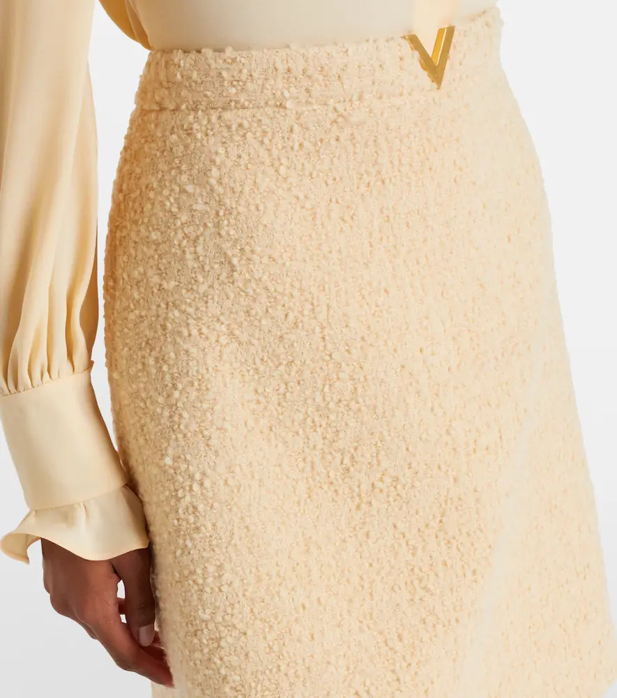 Valentino Garavani VGold wool-blend tweed miniskirt | Thumbnail 2