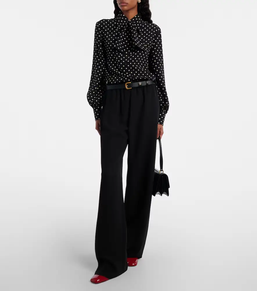 Valentino Garavani Cady Couture wide-leg pants | Thumbnail 2