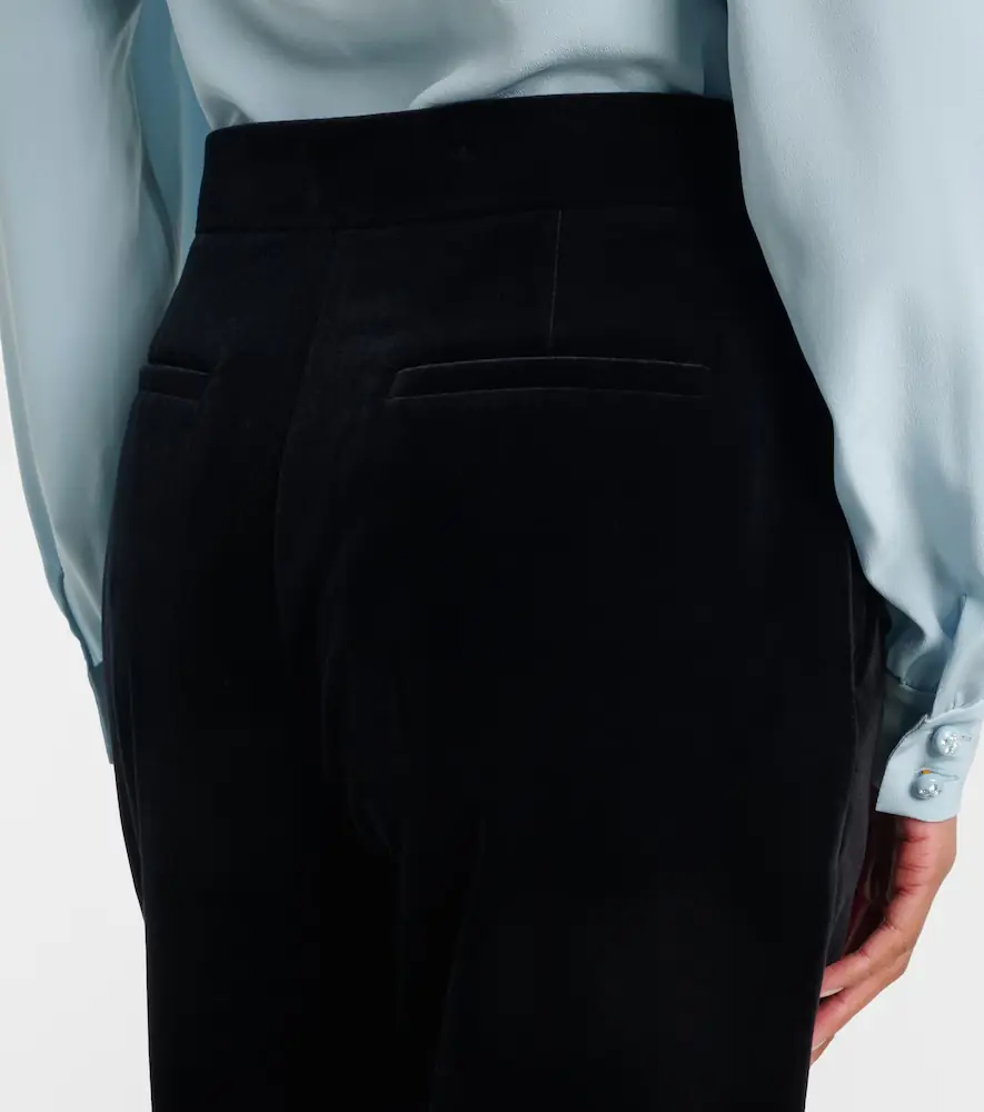 Valentino Garavani Cotton velvet flared pants | Thumbnail 5