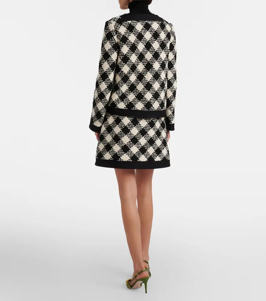 Valentino Garavani Cotton and wool-blend tweed miniskirt | Thumbnail 4