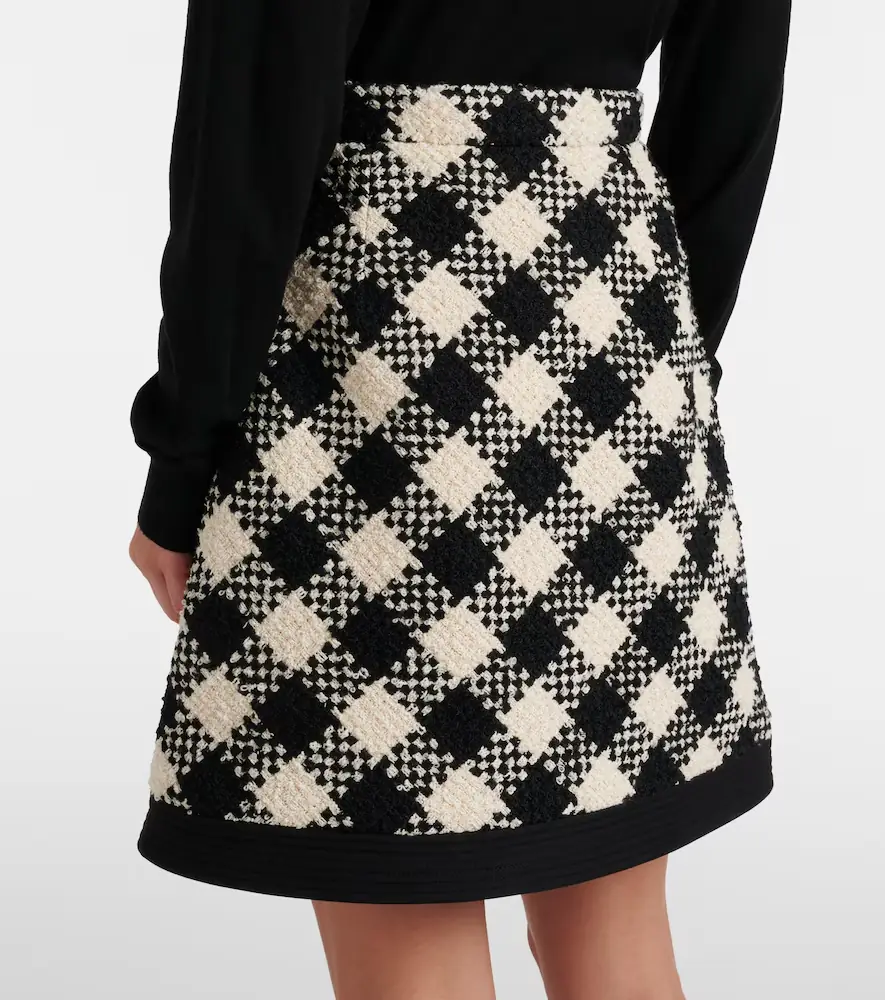 Valentino Garavani Cotton and wool-blend tweed miniskirt | Thumbnail 5