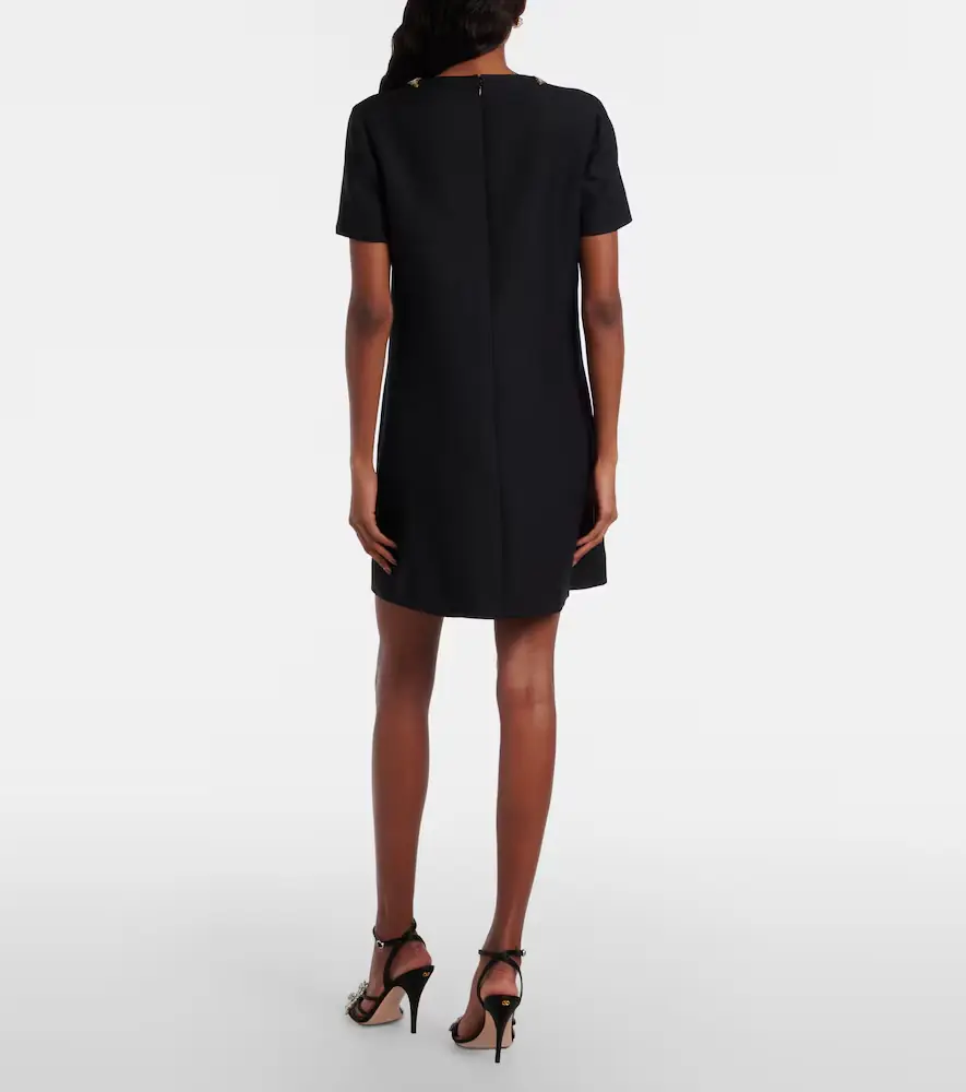 Valentino Garavani Embellished wool and silk minidress | Thumbnail 3 Valentino Garavani Embellished wool and silk minidress | Thumbnail 3