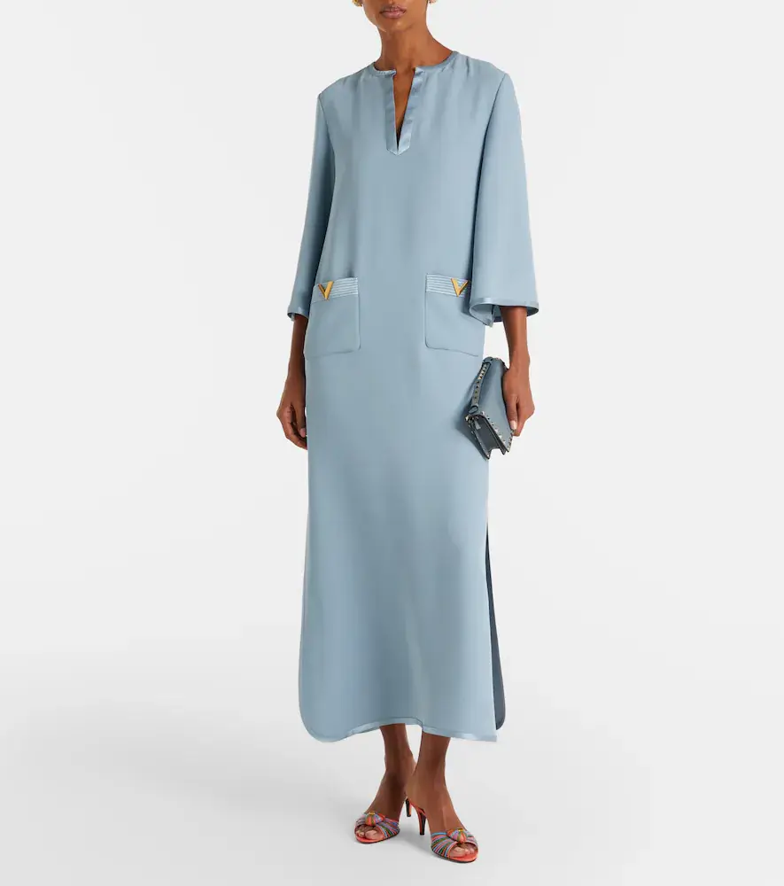 Valentino Garavani VGold silk maxi dress | Thumbnail 2 Valentino Garavani VGold silk maxi dress | Thumbnail 2