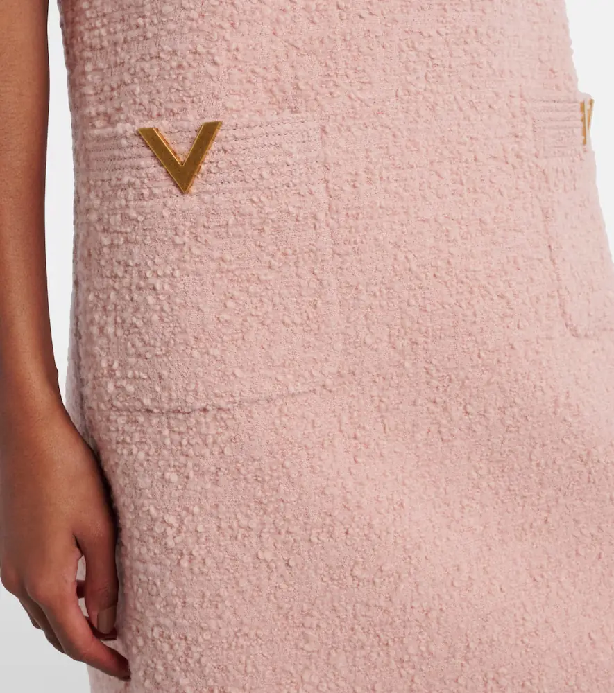 Valentino Garavani VGold wool-blend tweed minidress | Thumbnail 5