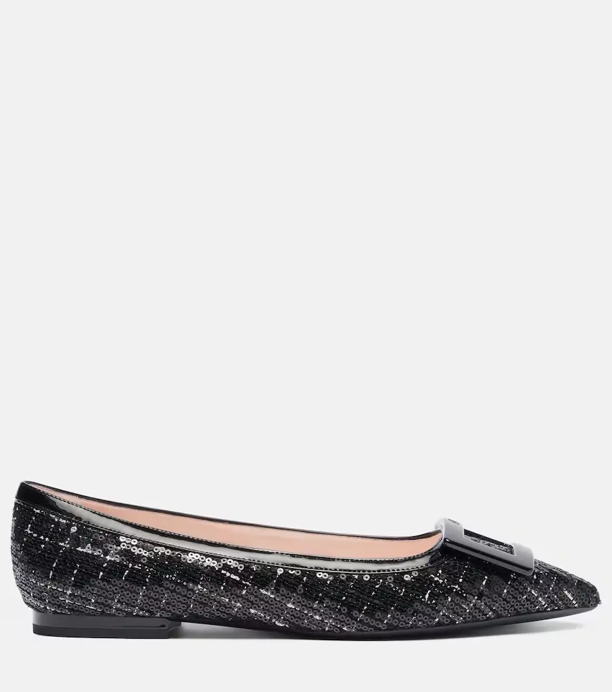 Roger Vivier Gommettine sequined ballet flats | Thumbnail 3