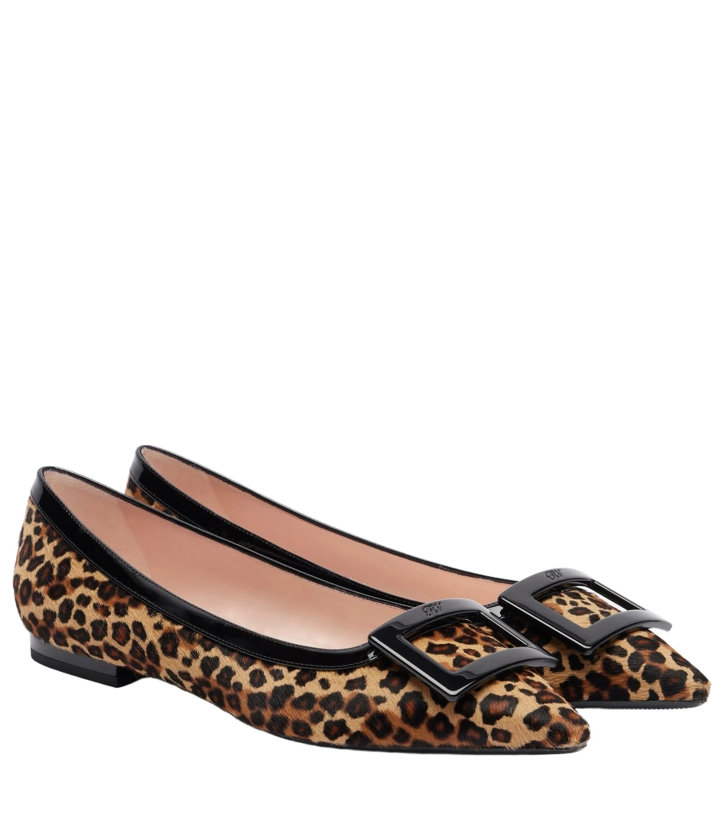 Gommette Ball calf hair ballet flats