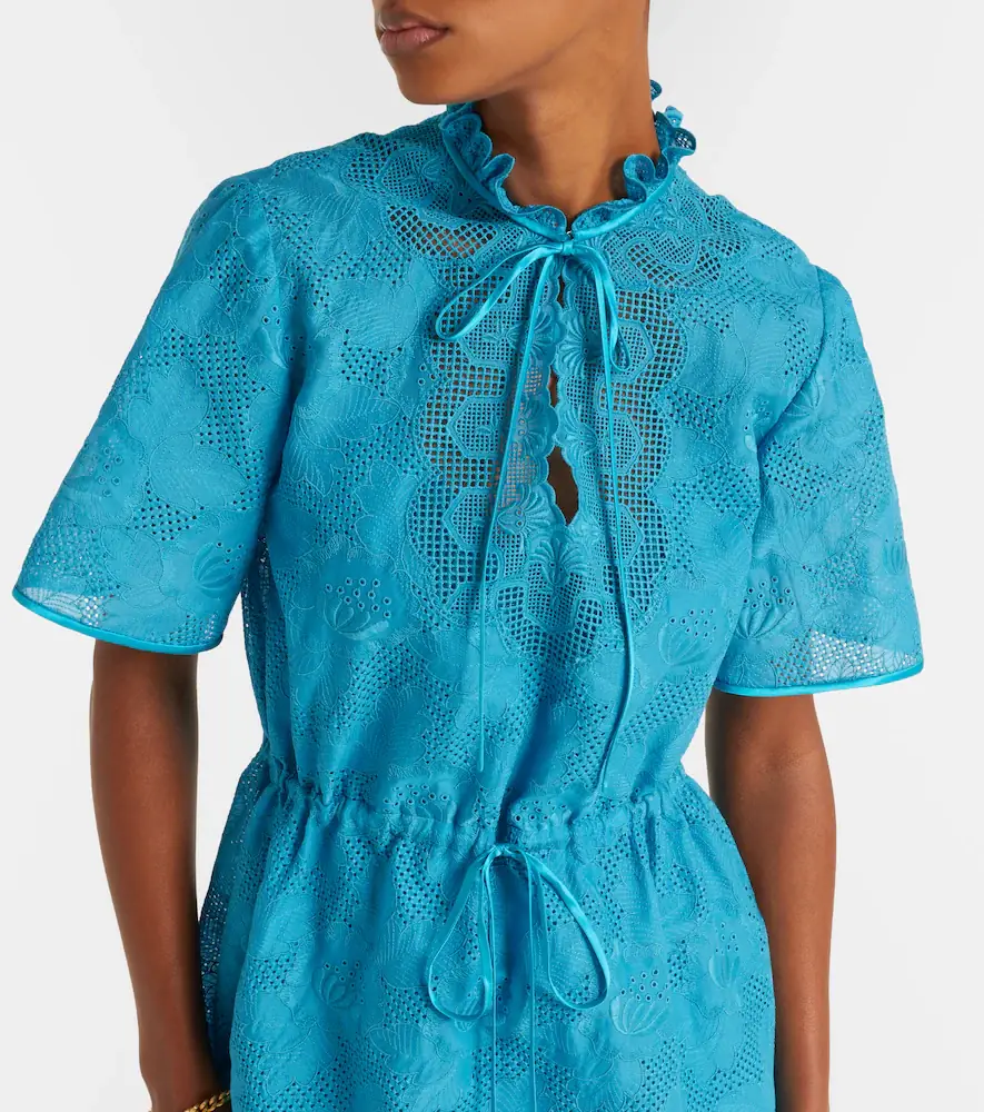 Valentino Garavani Cotton lace maxi dress | Thumbnail 2
