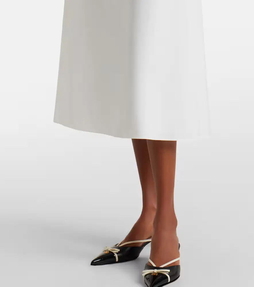Valentino Garavani Guipure lace-trimmed cotton midi dress | Thumbnail 5 Valentino Garavani Guipure lace-trimmed cotton midi dress | Thumbnail 5