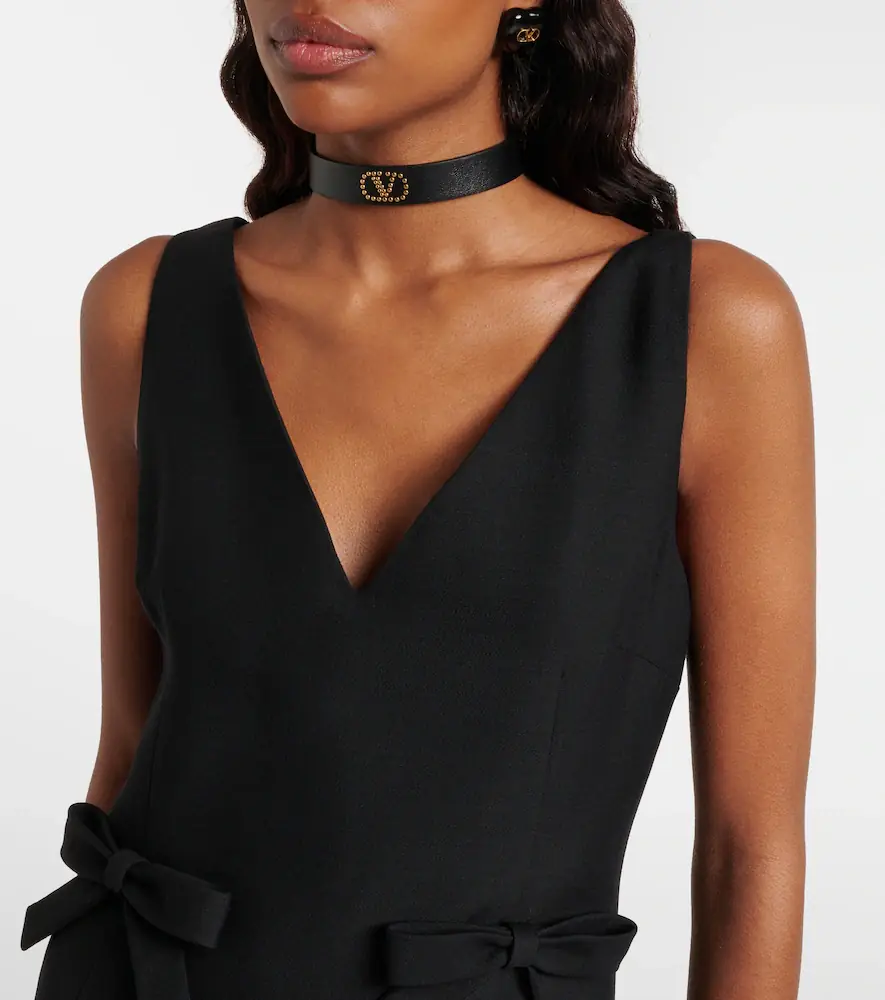 Valentino Garavani Crepe Couture bow-detail midi dress | Thumbnail 5